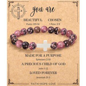 Christian Gifts for Women Bracelet Graduation Gifts Baptism Religious Cross